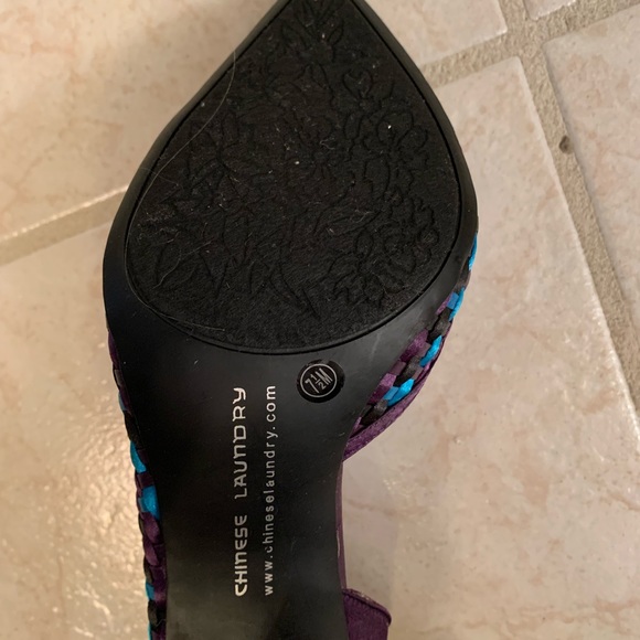 Chinese Laundry High Heels in Purple, Blue and Black. So 7.5. Never worn. - Picture 4 of 4